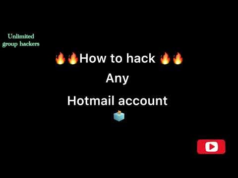 How to hack into any Hotmail account in minutes