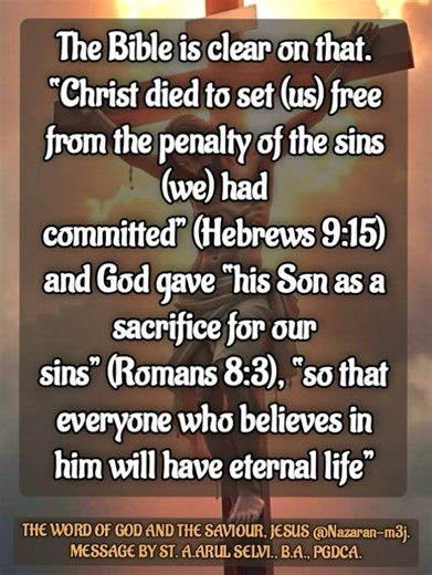 JESUS DIED ON THE CROSS #biblemessage #motivation #wiseadvise #wisetalks #love #bible#god#godsword.