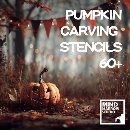 Pumpkin Carving Stencils -FACE , Printable Halloween Template, Digital Download - Etsy