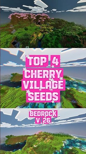 🏡 Best Cherry Blossom Survival Seeds #minecraft