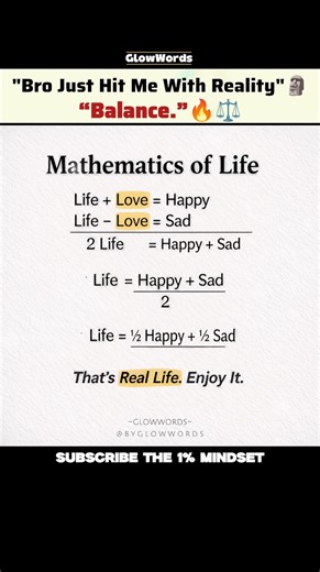 The Mathematics of Life | Why Life Is Half Happy & Half Sad
