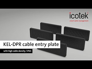 KEL-DPR multi-membrane cable entry plates with high cable density / IP65 | icotek