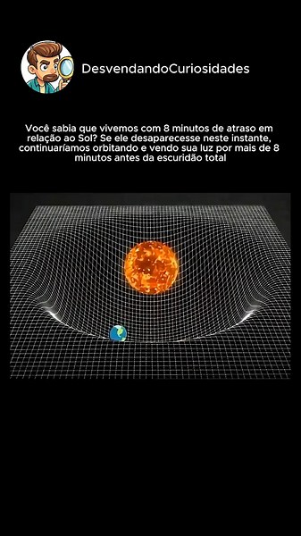 Se o Sol sumisse agora você teria 8 minutos sem saber que tudo acabou ☀️😱 #curiosidades #shorts