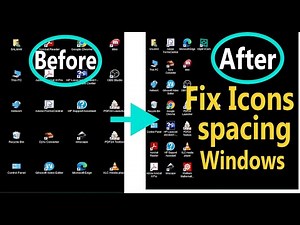 How to FIX icons spacing on Windows 10,11