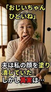 「おじいちゃんひどいね」夫は私の顔の上に風景画を描いていた。しかし真実は――。#泣ける話 #感動する話 #夫婦 #画家 #シニア
