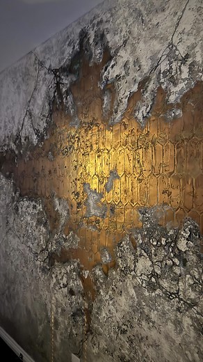 MY WALL AT NIGHT✨#oneofakind #venetianplaster #home #featurewall . ⚠️NO FILTER NEEDED . ⚠️ONE-OF-A-KIND . ⚠️REAL METAL . ⚠️REAL OXIDATION (RUST) . ⚠️INCH TEXTURE | archvenetian