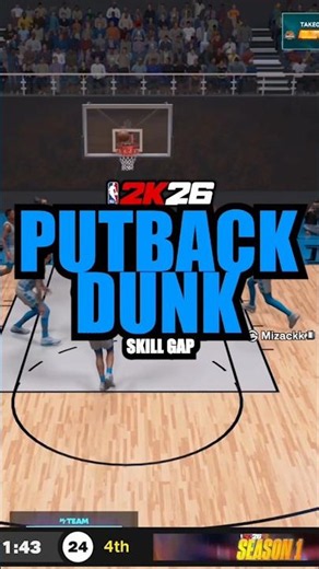 HOW TO DO A PUTBACK DUNK (short version) #nba2k #2kcommunity