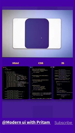 modern login page using pure HTML CSS and JavaScript #coding #htmlcss