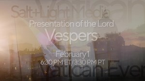 The celebration of Christ's birth concludes with one more feast: the Presentation of the Lord! Pope Francis will preside over First Vespers for the feast from St. Peter's Basilica. Join us tomorrow night, Saturday, February 1 at 6:30 pm ET | 3:30 pm PT on Salt Light TV. slmedia.org #FeastOfThePresentation #Jubilee2025 #SLMedia | Salt Light Media