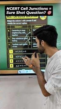 NEET 2027 | NCERT Cell Junctions = Sure Shot Question? 🎯#sachinsirphysics