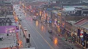 LIVE LOOK: Here's a live look along Broadway in downtown Nashville as rain begins to move in. Stay weather aware: https://trib.al/5XdhQKQ | WKRN News 2