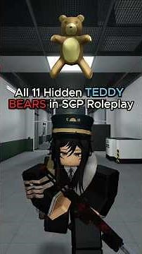 All 11 Hidden TEDDY BEARS in SCP Roleplay 🐻 - Quick Guide! #shorts