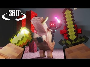 Piglin Life - 360° Minecraft Animation [VR] 4K Video