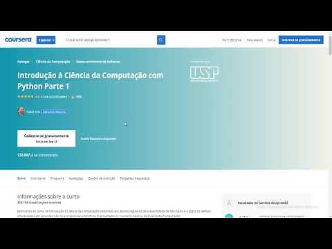 Curso Python USP Coursera Português Brasil Online com Certificado