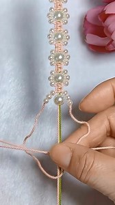 How to knit a pink bracelet #bracelet #diy #craft #crafts | Diy Bracelet