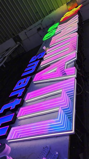 Do you know what is the new and popular signage technology at China?#signagedesign #signage