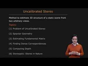 Overview | Uncalibrated Stereo
