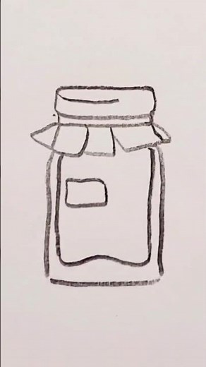 How to draw a jar step by step with easy fast way