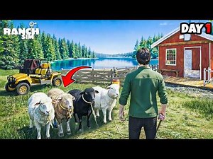 I STARTED a SHEEP FARM on My NEW RANCH🐏| RANCH SIMULATOR #1