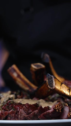 40-Day Dry-Aged Ribeye Steaks Sous Vide at 54°C | Chimichurri & Peppercorn Sauce