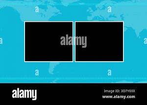 blank black map with world map.