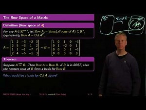 Rank of a Matrix - Linear Algebra - B11