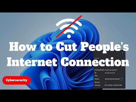 Cutting Other's Internet Connection - Simple & Easy