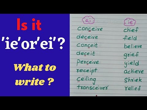 Is it 'ei' or 'ie'//spelling rule//useful tip #levelupphonics