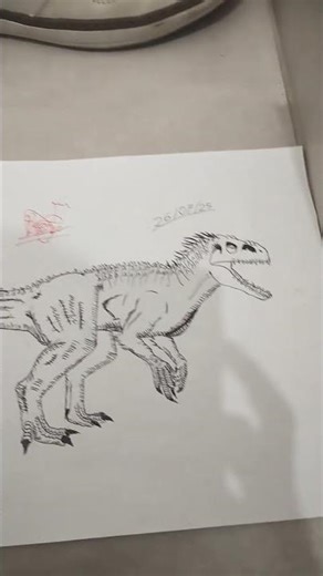 desenho da indominus rex #drawing #art #indominusrex