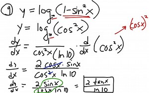 Derivatives Of Logarithms | Educreations