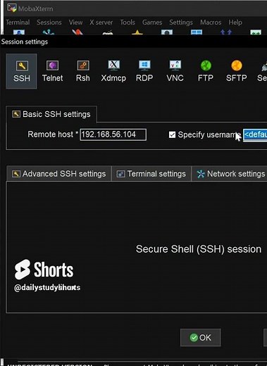 how to ssh to a Linux machine using mobaxterm #Linuxstudy #linuxinterviewquestions #linuxshorts