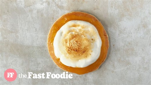 Lemon meringue pancakes, fluffy, easy, and delicious