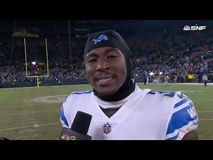 "Stop playing us!" | Jamaal Williams' postgame interview after Lions win over Packers