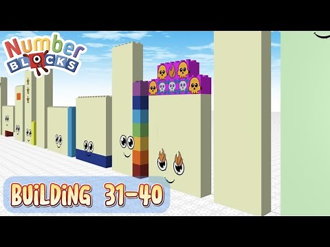 Numberblocks Building 31-40｜Draw Bricks