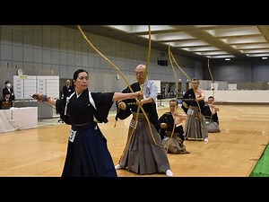 【4K】第76回全日本弓道大会 範士の部／演武・1立目（The 76th Annual All-Japan Kyudo Competition／Hanshi Enbu）