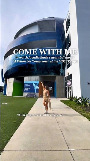 This is your sign to visit MOSI Tampa to see Arcadia Earth's 360° movie "A Vision For Tomorrow” 🌎