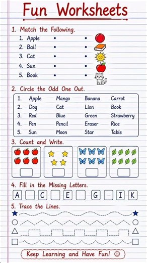 Fun Worksheets 🎉 | Homework Help