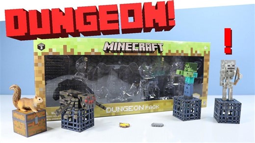 Minecraft Jazwares Series 3 Dungeon Pack With Monster Spawners