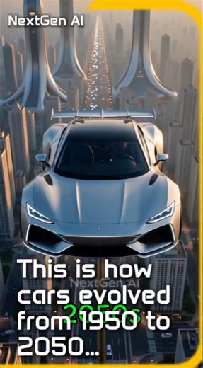 How Cars Evolved Into AI? | Cars from the 1950s to the 2050s #video #videos #car #cars #shorts