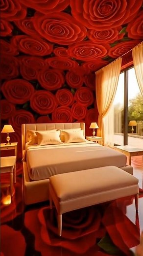 This Rose Room Looks Unreal 😍 Luxury Makeover #ai #diy #shorts