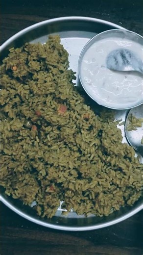 Palak rice #food #recipe #trending #viral #ytshorts #shorts #diet #new #dinner #lunch #weightloss