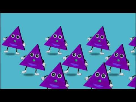 Triangle shapes dance//gamavision