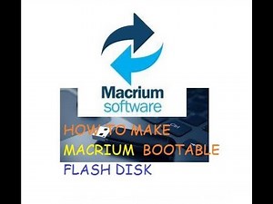 Cara buat Macrium Bootable Flash disk