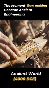 The Invention of Archery and Bow-Making bows with animal sinew and wood. #history#aihistory