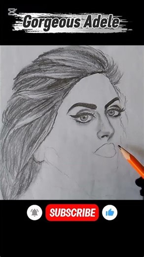 The gorgeous Adele #adele #americanlegend #drawing #howtodraw #drawing #artshorts #speeddrawing