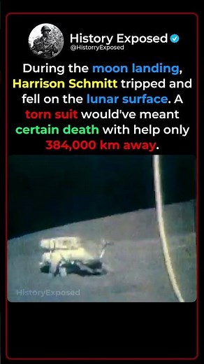 When Apollo 17's Astronaut Took The Most Dangerous Fall in History 🌕😰