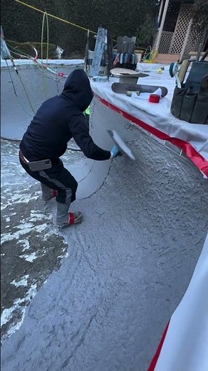 Restoring old pool to new! Amazing before and after transformation 🤩 #remodeling #diy #construction