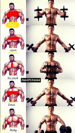 🎯Build a Bigger Chest with Dumbbells 💪 #dumbbells #chestworkout
