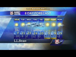 WMTW Channel 8 News at 11pm Sunday close December 31, 2017