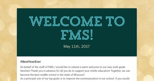 Welcome to FMS!
